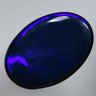 SOLID BLACK OPAL Burning Royal blue